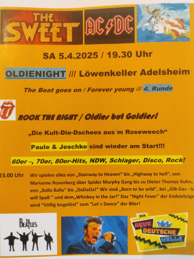 4. Oldienight Löwenkeller